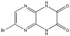 2,3-dihydroxy-6-bromopyrazino(2,3b)pyrazine Struktur