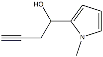 1H-Pyrrole-2-methanol,1-methyl-alpha-2-propynyl-(9CI) Struktur