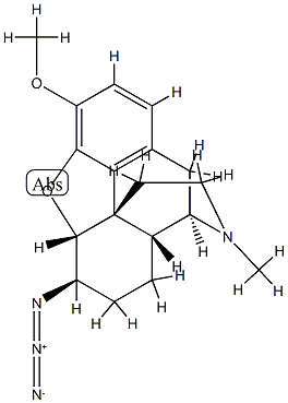 6β-Azido-4,5α-epoxy-3-methoxy-17-methylmorphinan Struktur