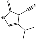 2-Pyrazoline-4-carbonitrile,3-isopropyl-5-oxo-(8CI) Struktur