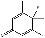 2,5-Cyclohexadien-1-one,4-fluoro-3,4,5-trimethyl-(9CI) Struktur