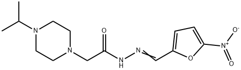 N'-[(5-Nitrofuran-2-yl)methylene]-4-isopropyl-1-piperazineacetic acid hydrazide Struktur