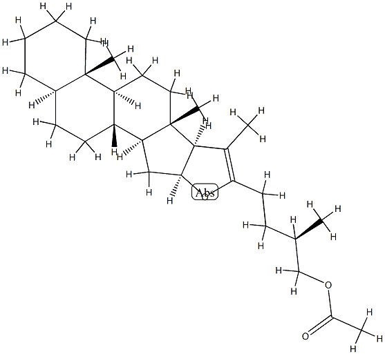 (25R)-5α-Furost-20(22)-en-26-ol acetate Struktur