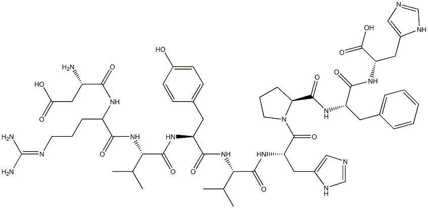 angiotensin I, des-Leu(10)- Struktur