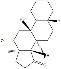 5α-Androstane-12,15-dione Struktur