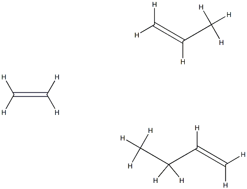 1-Butene, polymer with ethene and 1-propene Struktur