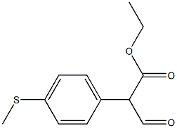 Benzeneacetic acid, .alpha.-forMyl-4-(Methylthio)-, ethyl ester Struktur