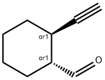 Cyclohexanecarboxaldehyde, 2-ethynyl-, (1R,2R)-rel- (9CI) Struktur