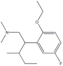 2-Ethoxy-5-fluoro-N,N-dimethyl-β-(1-methylpropyl)benzeneethanamine Struktur