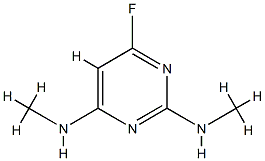 2,4-Pyrimidinediamine,6-fluoro-N,N-dimethyl-(9CI) Struktur