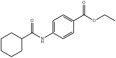 ethyl 4-[(cyclohexylcarbonyl)amino]benzoate Struktur