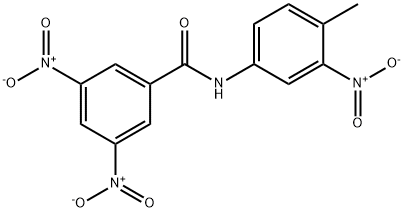 N-(4-methyl-3-nitrophenyl)-3,5-dinitrobenzamide Struktur