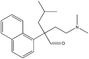 α-[2-(Dimethylamino)ethyl]-α-isobutyl-1-naphthaleneacetaldehyde Struktur