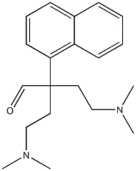 α,α-Bis[2-(dimethylamino)ethyl]-1-naphthaleneacetaldehyde Struktur