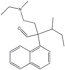 α-[2-(Ethylmethylamino)ethyl]-α-sec-butyl-1-naphthaleneacetaldehyde Struktur