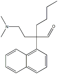 α-Butyl-α-[2-(dimethylamino)ethyl]-1-naphthaleneacetaldehyde Struktur