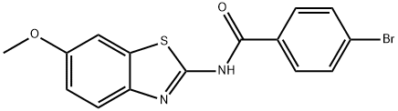 4-bromo-N-(6-methoxy-1,3-benzothiazol-2-yl)benzamide Struktur