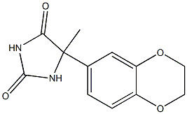 5-(2,3-dihydro-1,4-benzodioxin-6-yl)-5-methylimidazolidine-2,4-dione Struktur