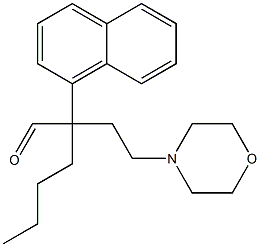 α-Butyl-α-(2-morpholinoethyl)-1-naphthaleneacetaldehyde Struktur