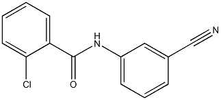 2-chloro-N-(3-cyanophenyl)benzamide Struktur