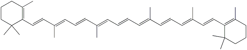 BETA-CAROTENE Struktur