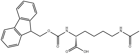 (9H-Fluoren-9-yl)MethOxy]Carbonyl D-Lys(Ac)-OH Struktur