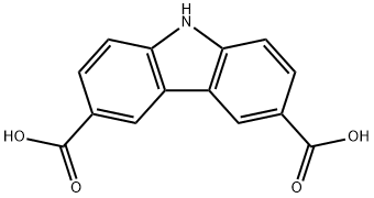 9H-carbazole-3,6-dicarboxylic acid Struktur