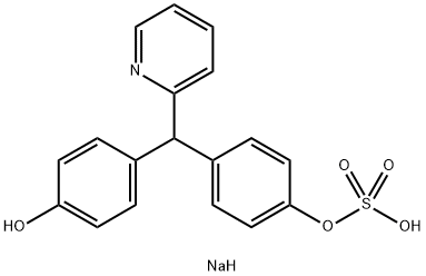 Sodium Picosulfate Related Compound A (20 mg) (4-[(pyridin-2-yl)(4-hydroxyphenyl)methyl]phenyl sodium sulfate) Struktur