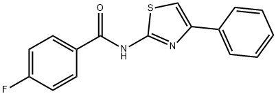 4-fluoro-N-(4-phenyl-1,3-thiazol-2-yl)benzamide Struktur