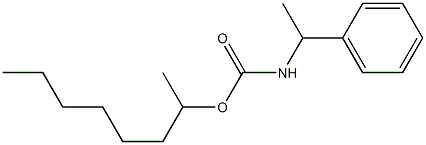 (α-Methylbenzyl)carbamic acid 1-methylheptyl ester Struktur