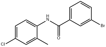 3-bromo-N-(4-chloro-2-methylphenyl)benzamide Struktur