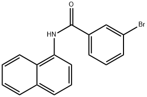 3-bromo-N-(naphthalen-1-yl)benzamide Struktur