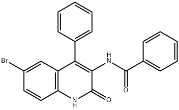 N-(6-bromo-2-oxo-4-phenyl-1,2-dihydroquinolin-3-yl)benzamide Struktur