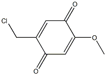 2,5-Cyclohexadiene-1,4-dione,2-(chloromethyl)-5-methoxy-(9CI) Struktur