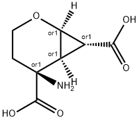 2-Oxabicyclo[4.1.0]heptane-5,7-dicarboxylicacid,5-amino-,(1R,5S,6S,7R)-rel-(9CI) Struktur