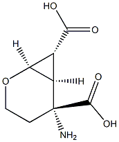 2-Oxabicyclo[4.1.0]heptane-5,7-dicarboxylicacid,5-amino-,(1R,5R,6S,7R)-rel-(9CI) Struktur