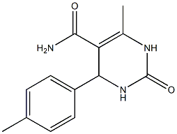 5-Pyrimidinecarboxamide,1,2,3,4-tetrahydro-6-methyl-4-(4-methylphenyl)-2-oxo-(9CI) Struktur