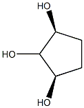 Cyclopentane-1β,2β,3β-triol Struktur