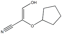 2-Propenenitrile,2-(cyclopentyloxy)-3-hydroxy-(9CI) Struktur