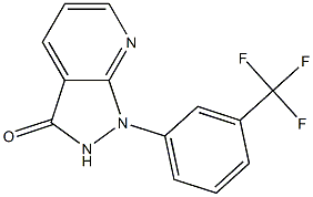 1,2-Dihydro-1-(α,α,α-trifluoro-m-tolyl)-3H-pyrazolo[3,4-b]pyridin-3-one Struktur