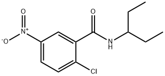 2-chloro-5-nitro-N-(pentan-3-yl)benzamide Struktur