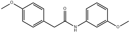 N-(3-methoxyphenyl)-2-(4-methoxyphenyl)acetamide Struktur