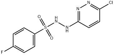 N'-(6-chloro-3-pyridazinyl)-4-fluorobenzenesulfonohydrazide Struktur