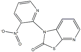 1-{3-nitro-2-pyridinyl}[1,3]thiazolo[5,4-b]pyridin-2(1H)-one Struktur