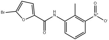 5-bromo-N-(2-methyl-3-nitrophenyl)-2-furamide Struktur