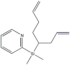 Pyridine,2-[dimethyl[1-(2-propenyl)-4-pentenyl]silyl]-(9CI) Struktur