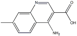 3-Quinolinecarboxylicacid,4-amino-7-methyl-(9CI) Struktur