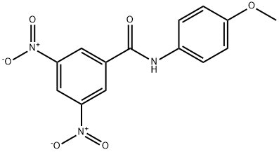 N-(4-methoxyphenyl)-3,5-dinitrobenzamide Struktur