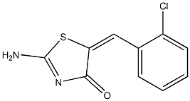 5-(2-chlorobenzylidene)-2-imino-1,3-thiazolidin-4-one Struktur