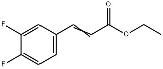 ETHYL 34DIFLUOROCINNAMATE Struktur